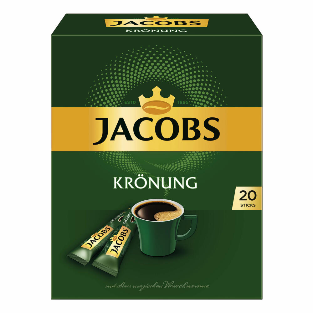 Jacobs Krönung, Instant Kaffee, Getränkepulver zum Aufgießen, 40 Portionen à 1.8 g