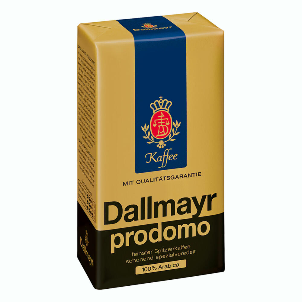 Dallmayr Prodomo, Gemahlener Kaffee, Filterkaffee, Röstkaffee, 100 % Arabica, 250 g