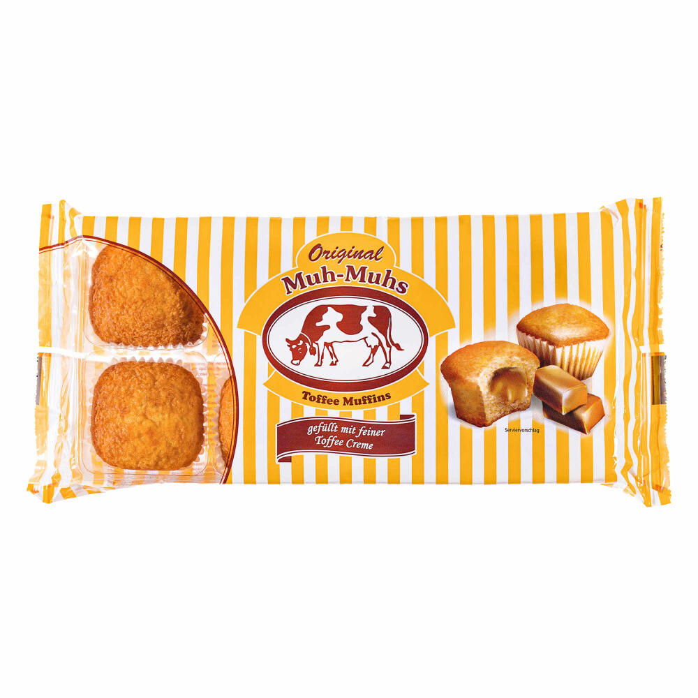 Original Muh-Muhs Toffees Muffins, 8 kleine Kuchen mit Toffee-Cremefüllung, 280g