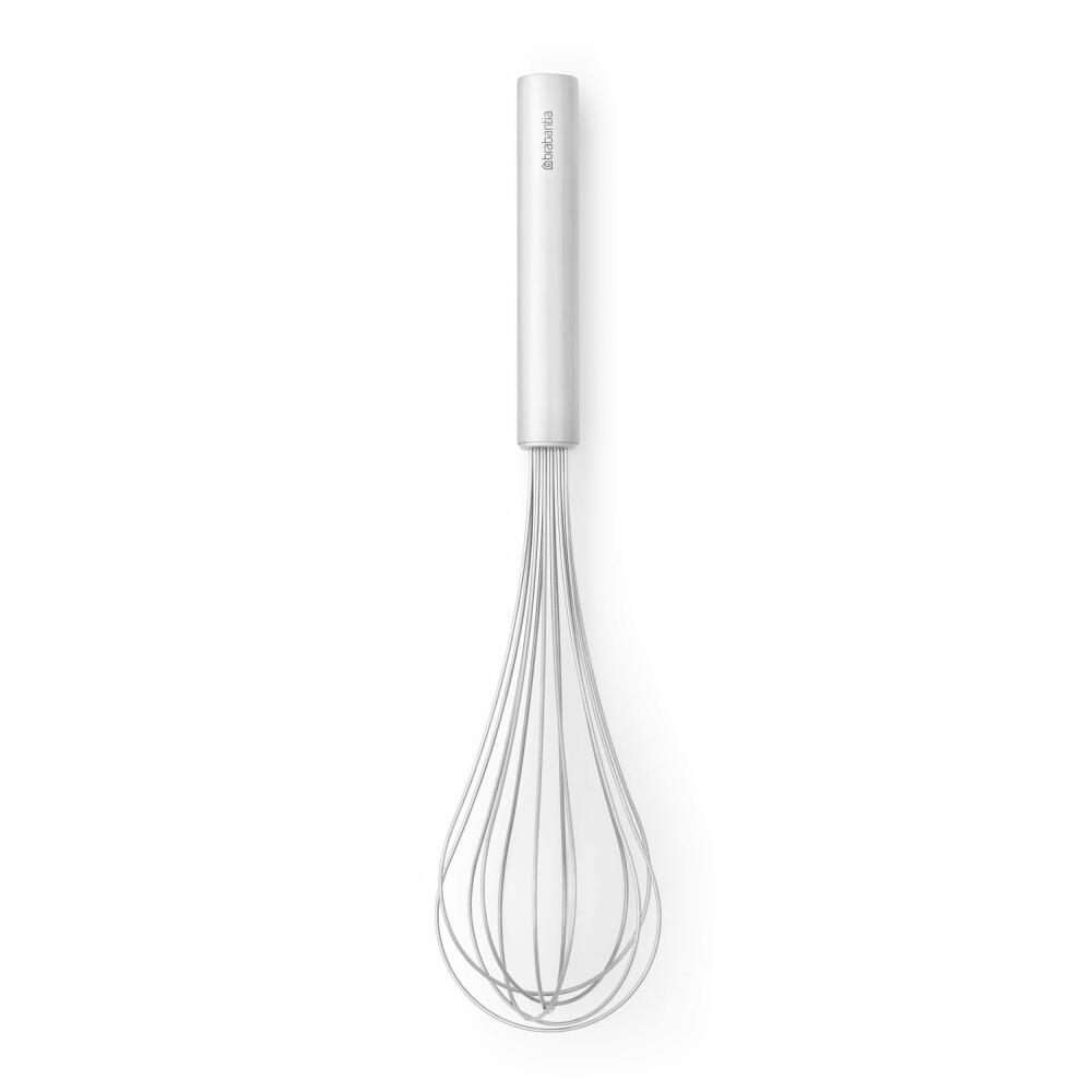 Brabantia whisk Profile, large, cooking utensil, kitchen helper, whisk, steel, Matt Steel, 30.6 cm, 250842