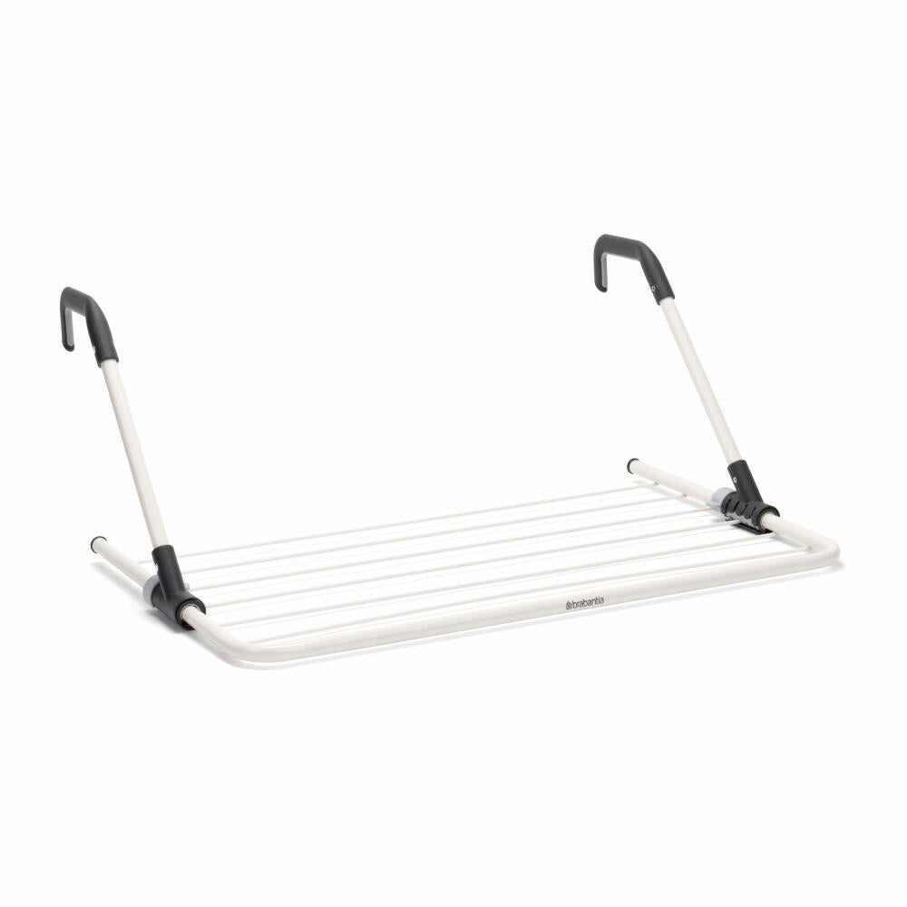 Brabantia drying rack, clothes rack, tumble dryer, door drying rack, 4.5 m, Fresh White, 102769
