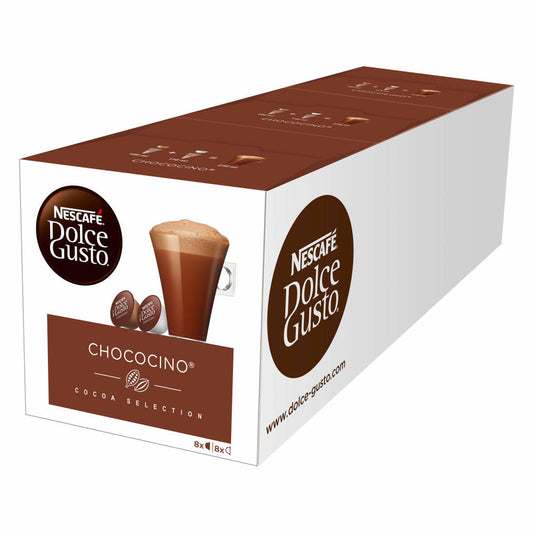Nescafé Dolce Gusto Chococino Kakao 3er Set, Kakaokapsel, Schokolade, 16 Kapseln (8 Portionen) C