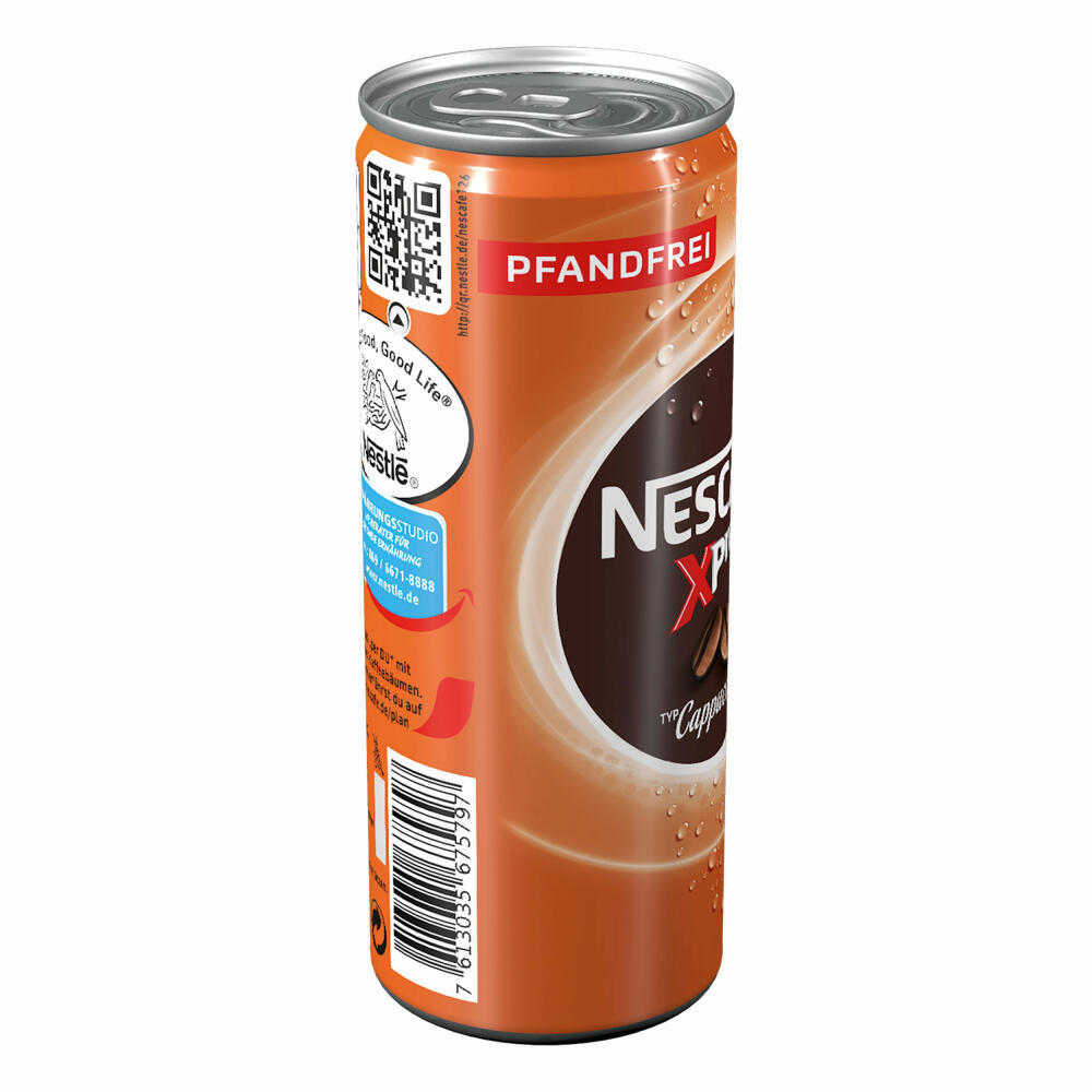Nescafé Xpress Cappuccino, Coffee, Iced Coffee, Latte, Frappé, 12 x 250 ml can