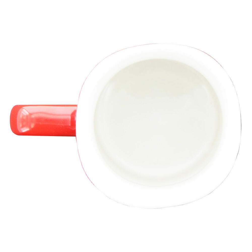 Nescafé coffee mug, coffee mug, coffee cup, tea cup, square, red, 230 ml