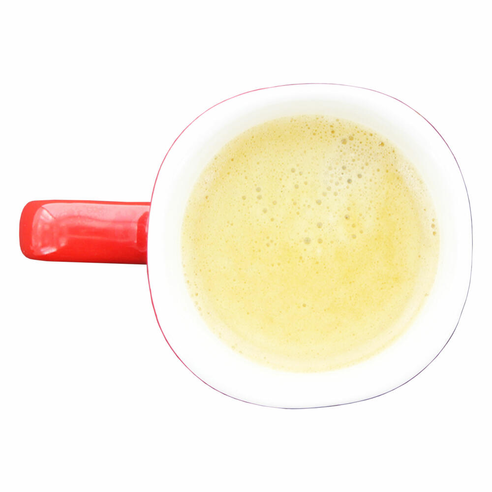 Nescafé coffee mug, coffee mug, coffee cup, tea cup, square, red, 230 ml