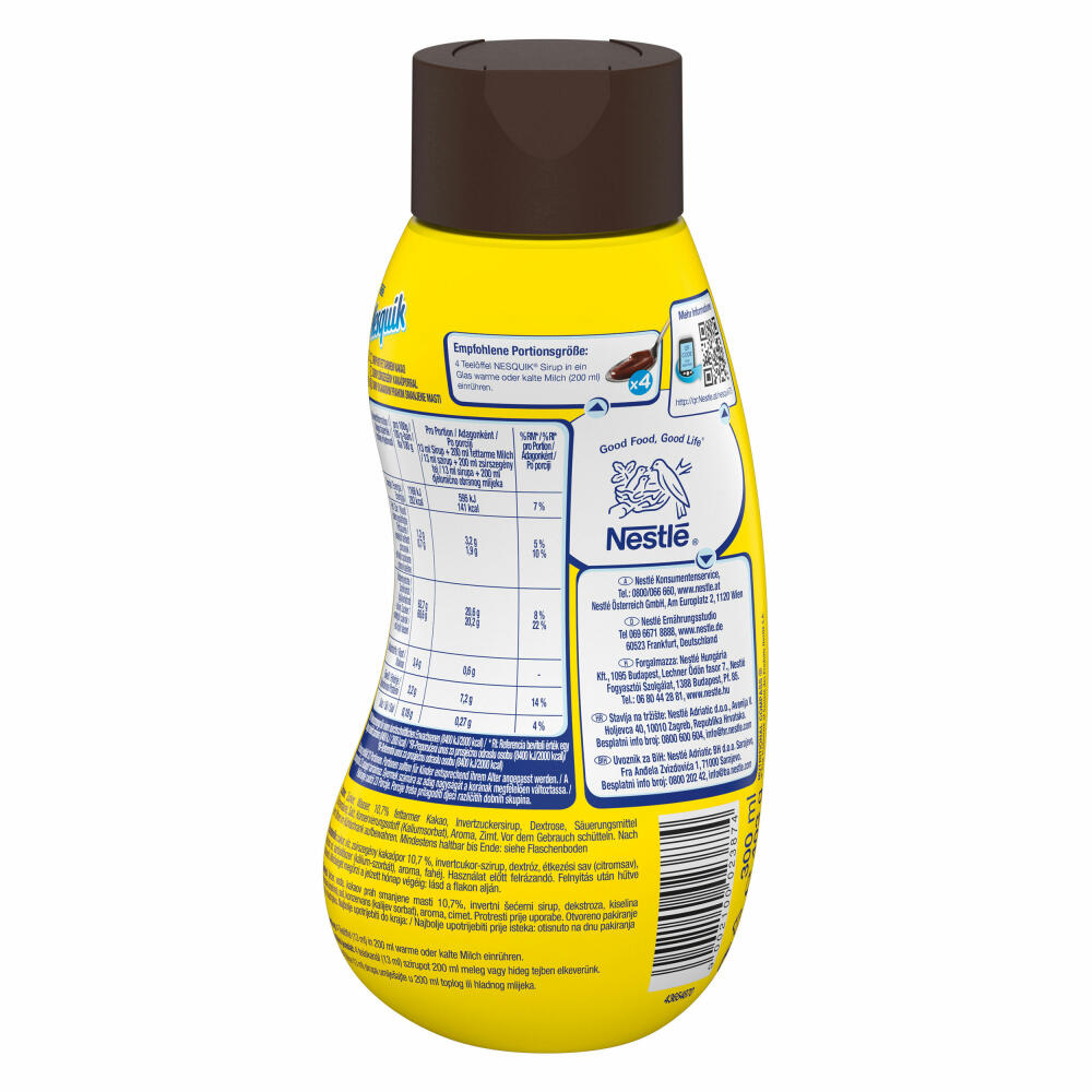 Nesquik Sirup Dose, Schokosirup für Dessert, Frühstück oder Milchgetränke, 300 ml, 12018291