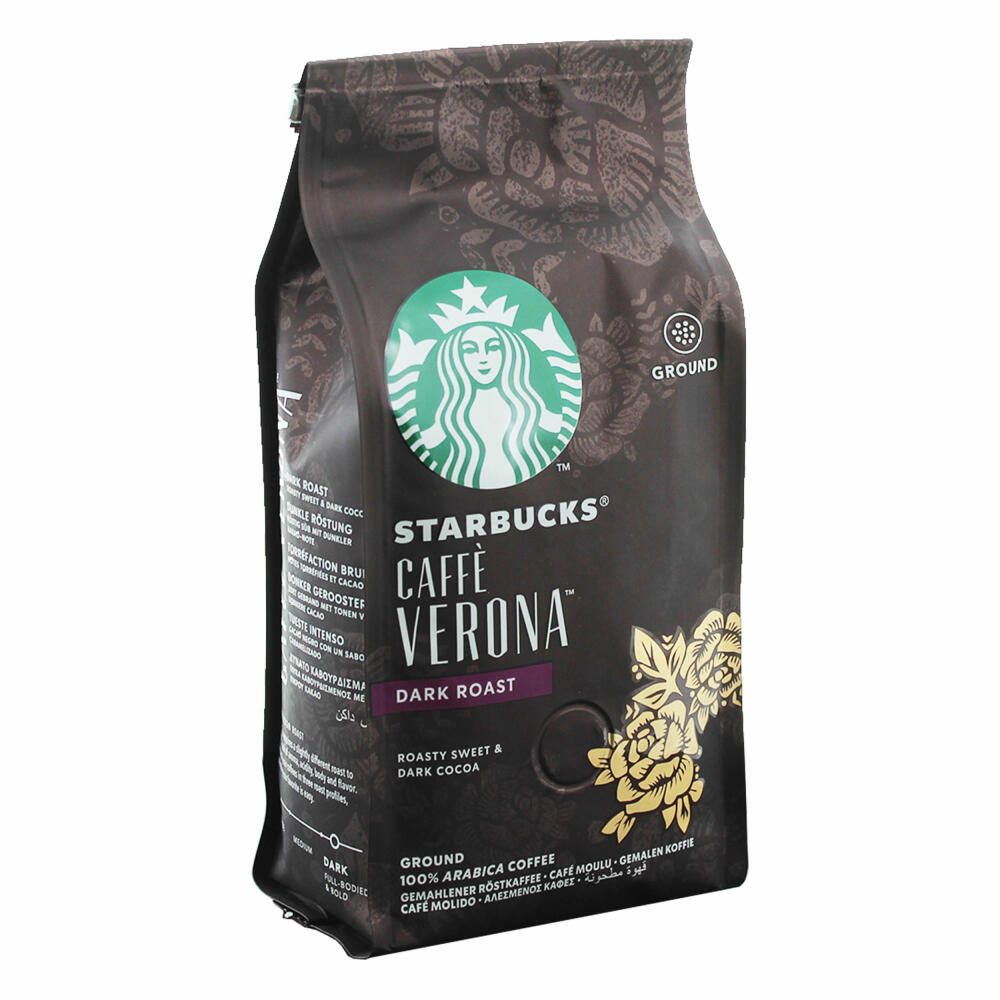 Starbucks Gemahlener Röstkaffee Set Caffé Verona, House Blend, Veranda Blend, Kaffee, 3 x 200 g