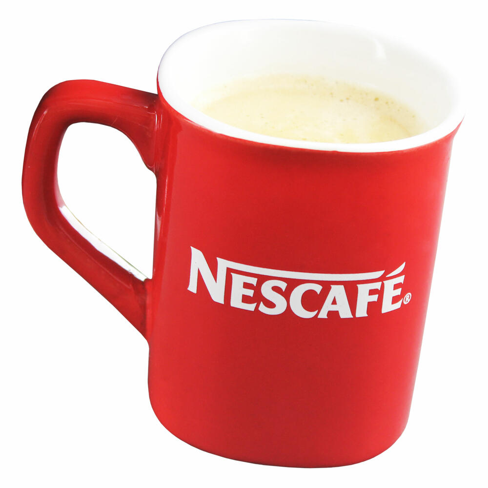 Nescafé coffee mug, coffee mug, coffee cup, tea cup, square, red, 230 ml