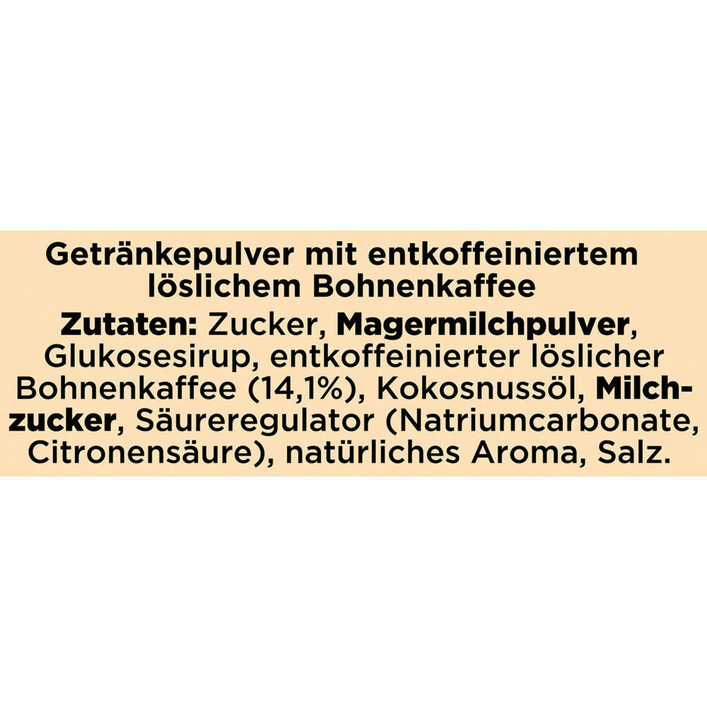 Nescafé Gold Typ Cappuccino Entkoffeiniert, Löslicher Bohnenkaffee, Instantkaffee, Instant Kaffee, 2 x 10 Portionen