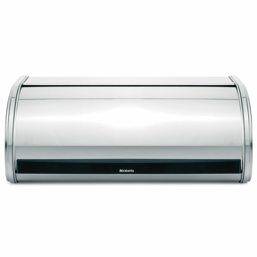 Brabantia Brotkasten, Rollbrotkasten, Brotbox, Brotbehälter aus Metall, Edelstahl, 312601