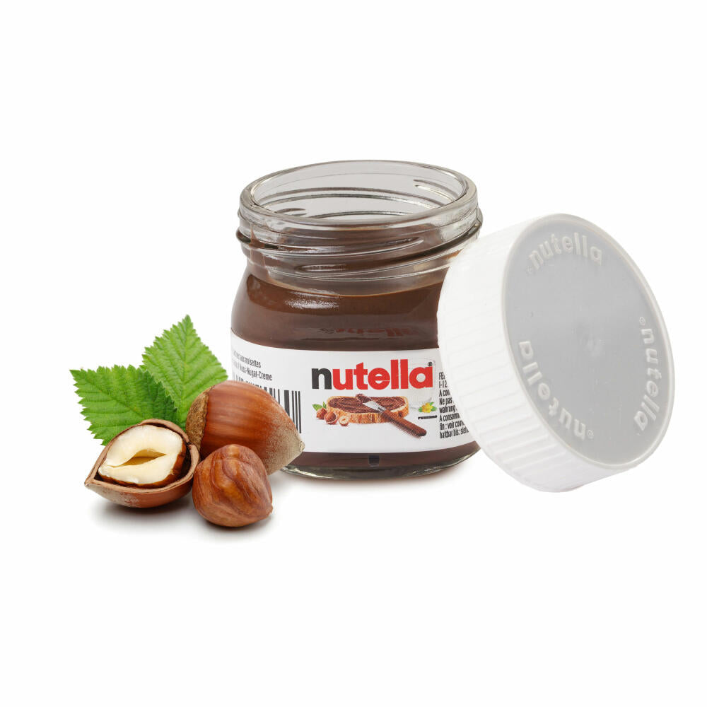Ferrero Nutella Mini Glass, Hazelnut Nougat Cream, Spread, 64 pieces each 25 g, 70101951