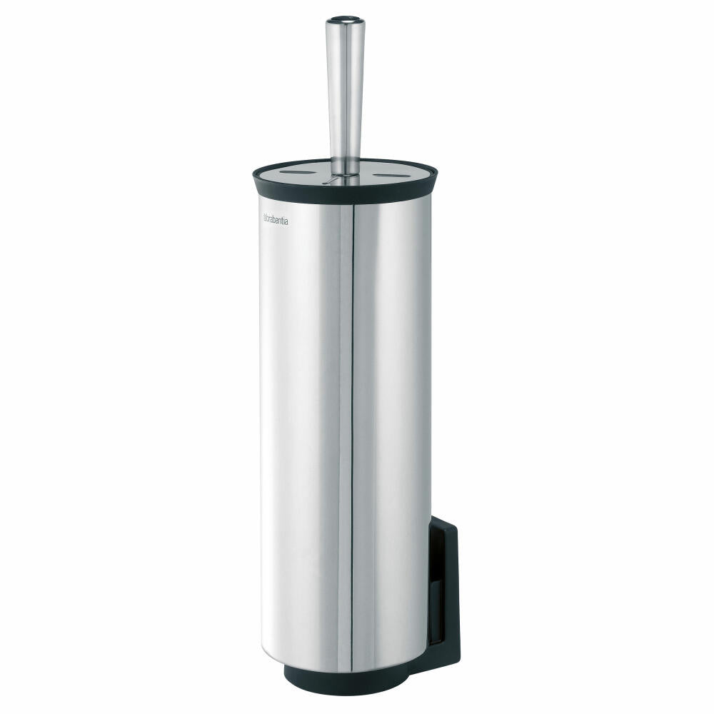 Brabantia WC set & brush, toilet brush, toilet brush De Luxe, stainless steel, 427169