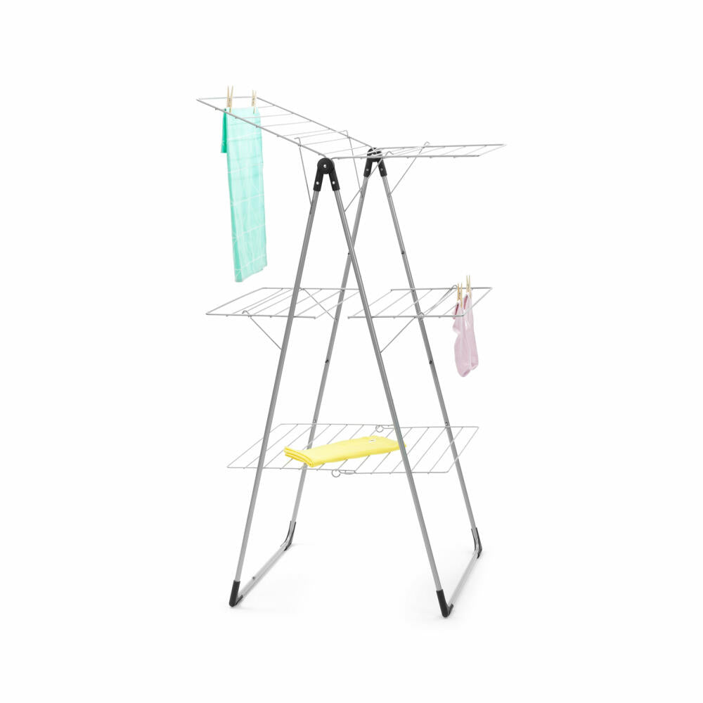 Brabantia Tower Drying Rack, Clothes Dryer, Clothes Rack, Rack, Metallic Grey, 476648