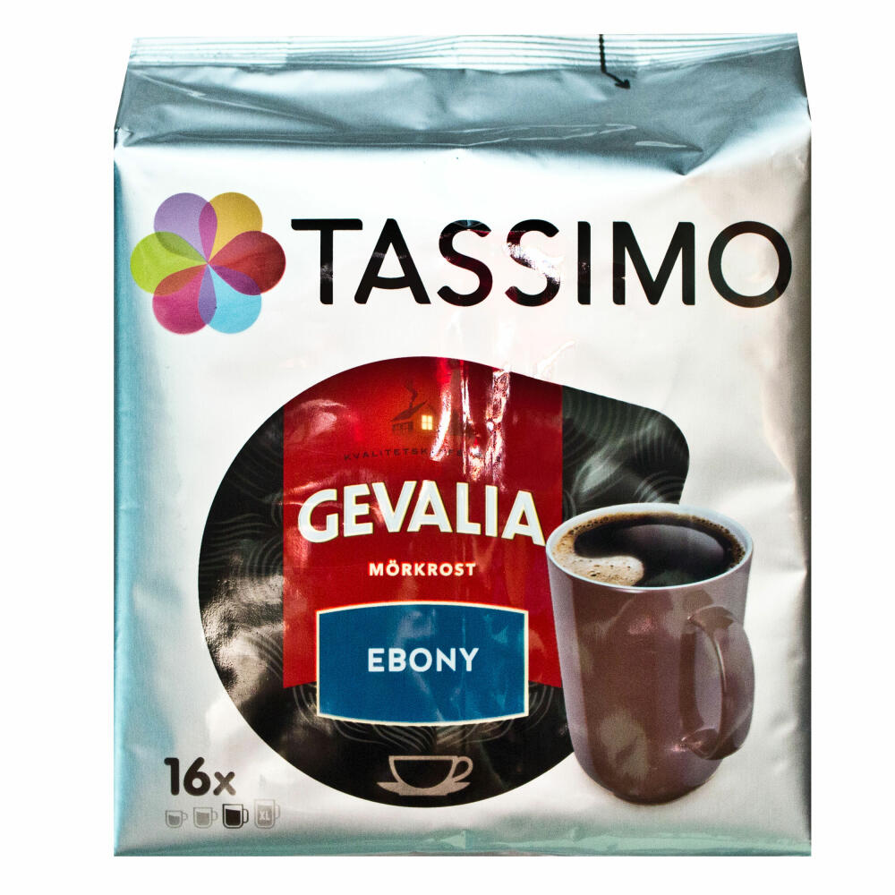 Tassimo Gevalia Mšrkrost Ebony, 3er Pack, Kaffee, Kaffeekapsel, gemahlener Ršstkaffee, 48 T-Discs