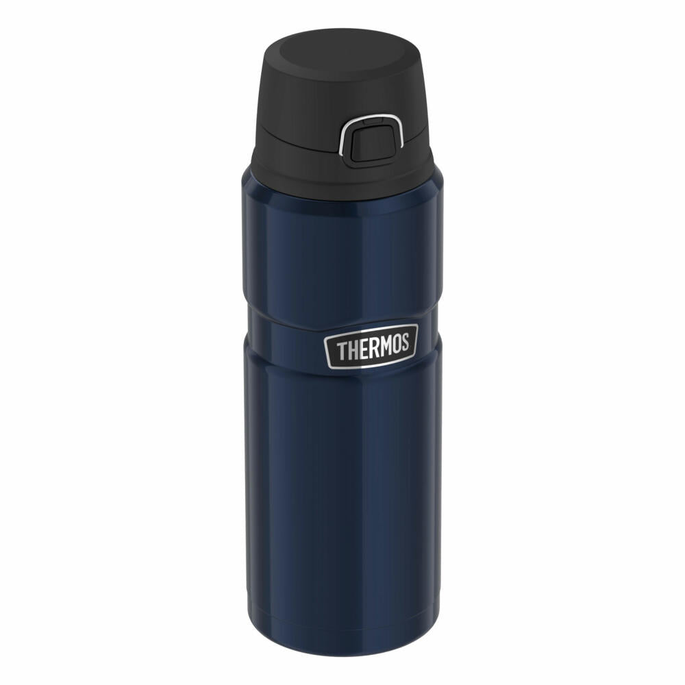 Thermos insulated bottle Stainless King, drinking bottle, stainless steel, Midnight Blue Polished, 700 ml, 4010256070
