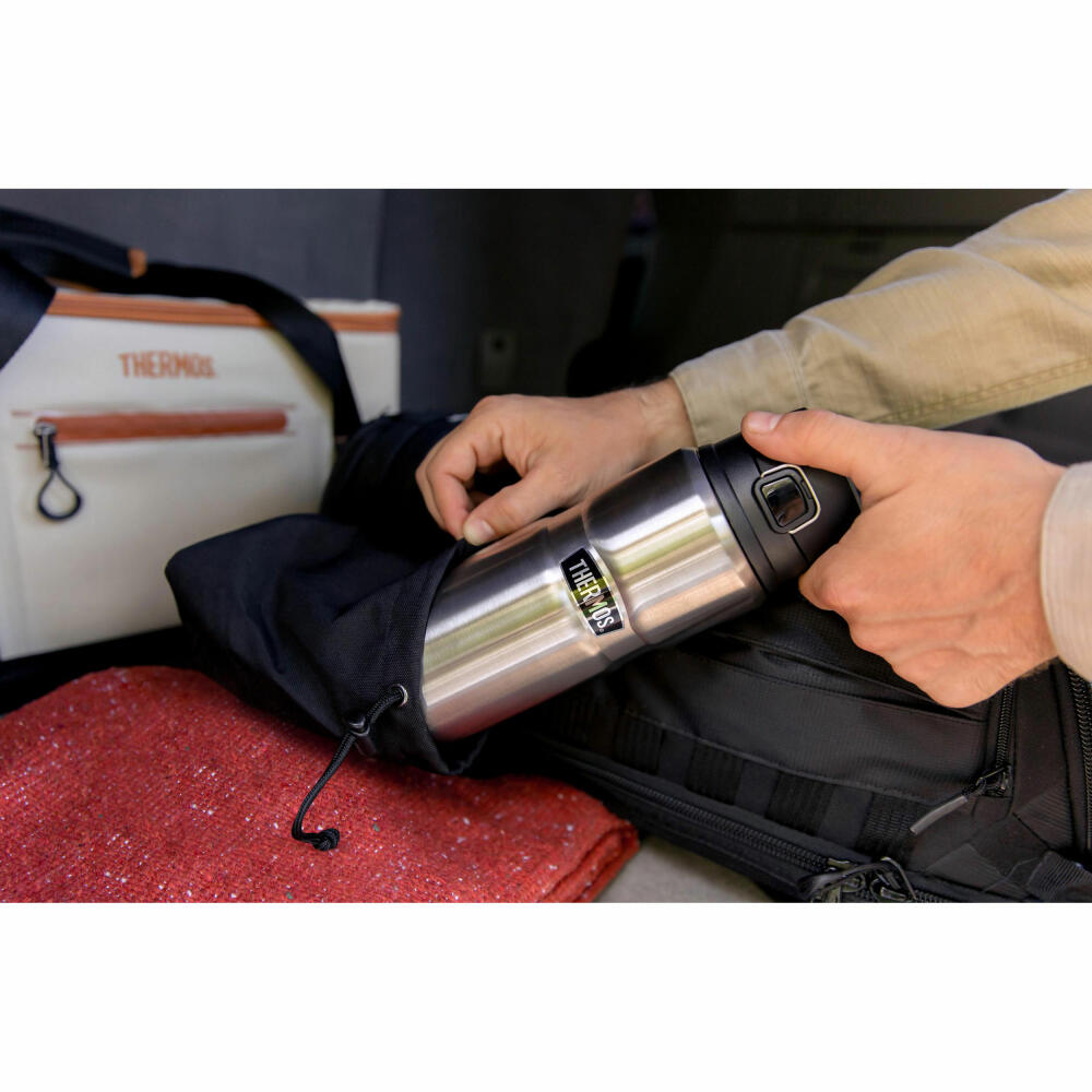 Thermos Isolierflasche Stainless King, Trinkflasche, Edelstahl, Stainless Steel Matt, 700 ml, 4010205070