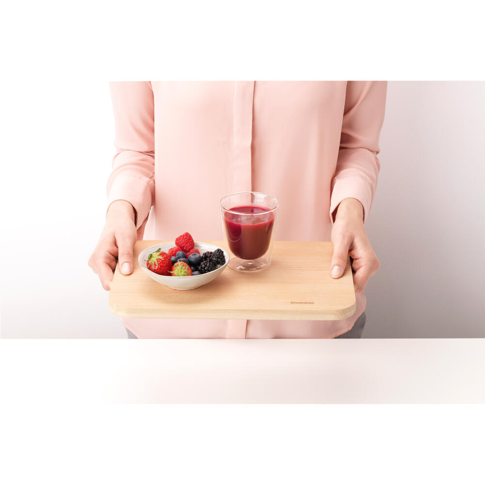 Brabantia Profile Schneidebrett, mittel, Schneideunterlage, Holz, Wood, 32 x 23 cm, 260766