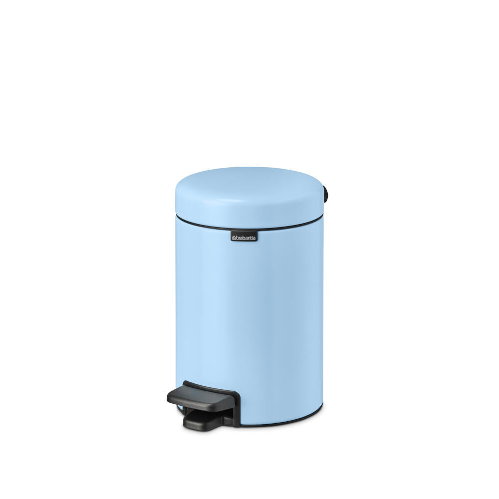 Brabantia NewIcon Treteimer, Mülleimer, Abfalleimer, Stahl, Dreamy Blue, 3 L, 202582