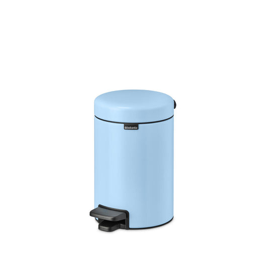 Brabantia NewIcon Treteimer, Mülleimer, Abfalleimer, Stahl, Dreamy Blue, 3 L, 202582