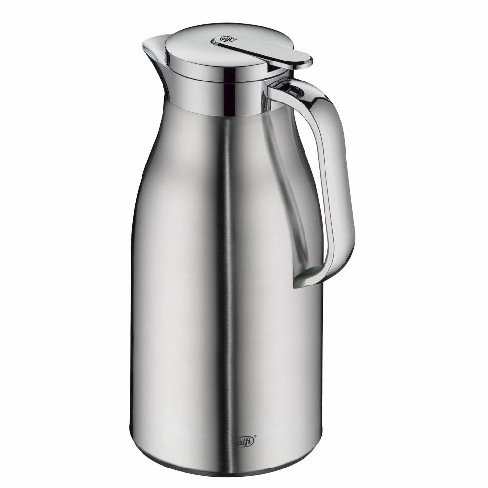Alfi Isolierkanne Skyline, Thermokanne, Edelstahl, Stainless Steel Matt, 1.5 L, 1322205150