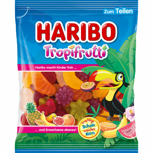 Haribo Tropifrutti, fruit gum, wine gum, in bag, 175 g