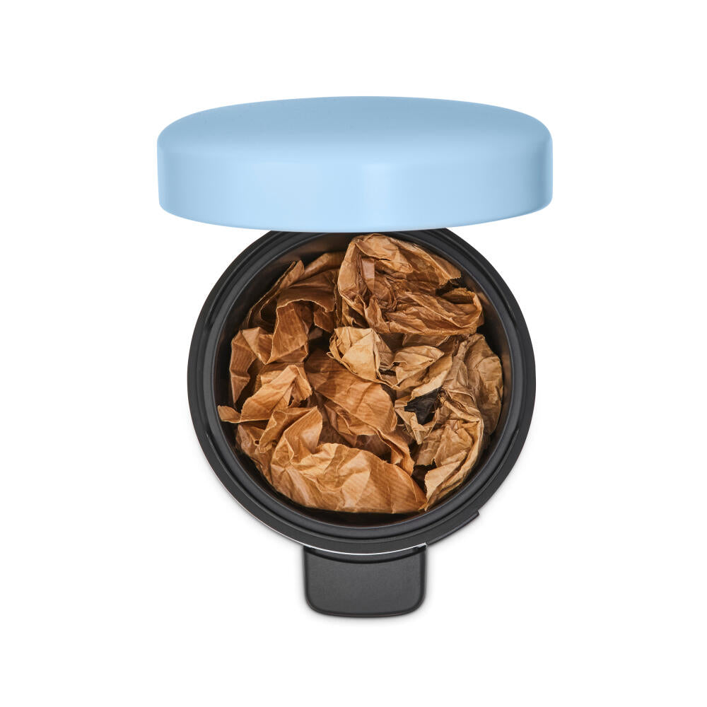 Brabantia NewIcon Treteimer, Mülleimer, Abfalleimer, Stahl, Dreamy Blue, 3 L, 202582