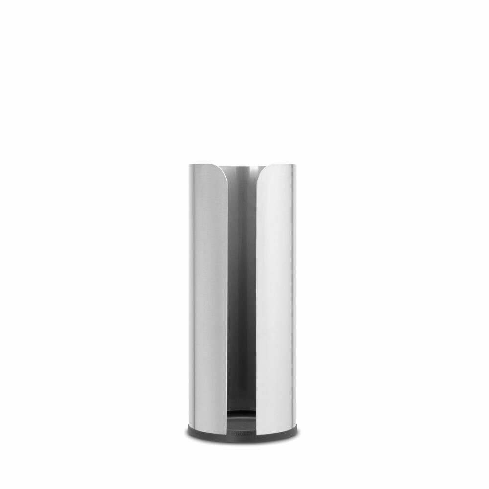Brabantia Toilettenrollen-Spender ReNew, Stahl, Kunststoff, Matt Steel, für 3 Rollen, 280566