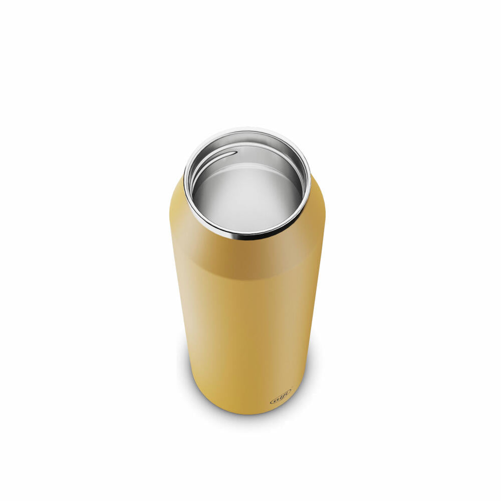 Alfi Trinkflasche Endless Iso Bottle, Isolierflasche, Edelstahl, Spicy Mustard Matt, 0.5 L, 5669295050