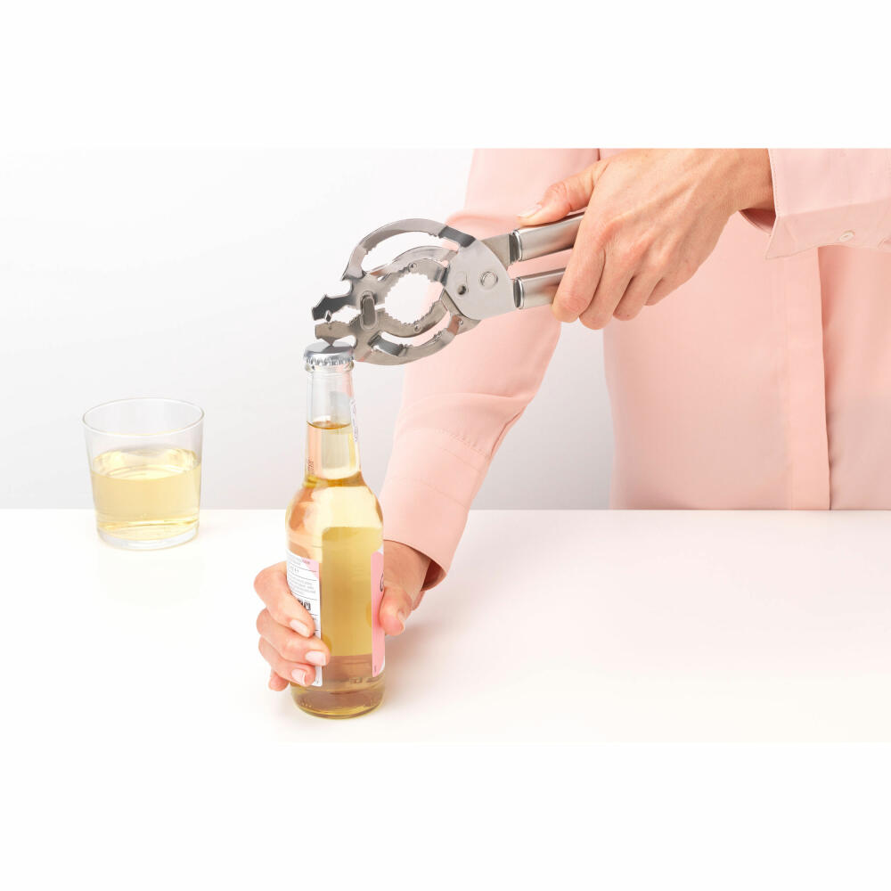 Brabantia Allesöffner Profile, Kochutensil, Küchenhelfer, Stahl, Matt Steel, 25.5 cm, 250767