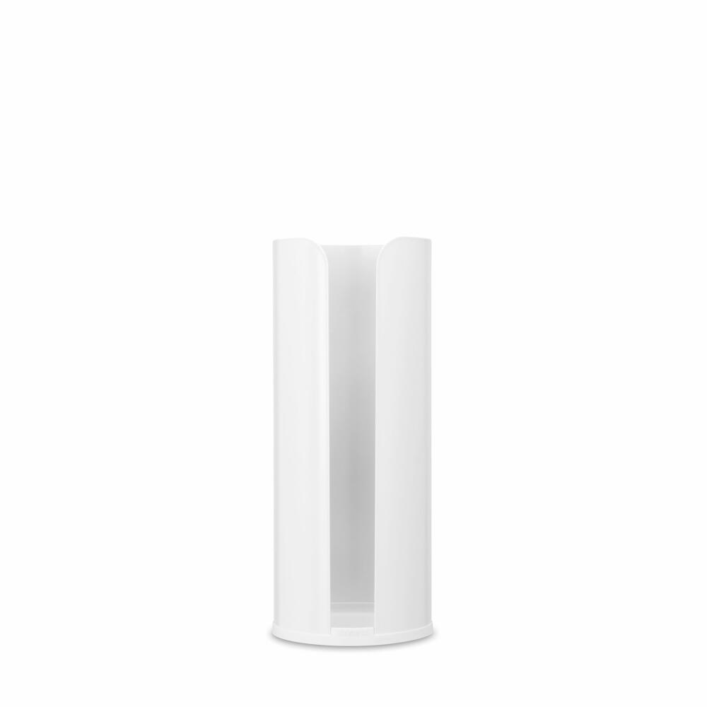 Brabantia Toilet Roll Dispenser ReNew, Steel, Plastic, White, for 3 Rolls, 280528