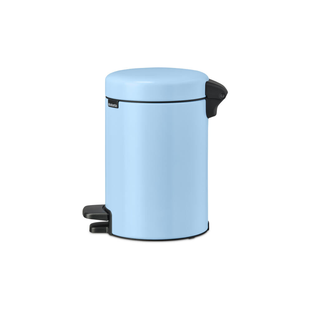 Brabantia NewIcon Treteimer, Mülleimer, Abfalleimer, Stahl, Dreamy Blue, 3 L, 202582