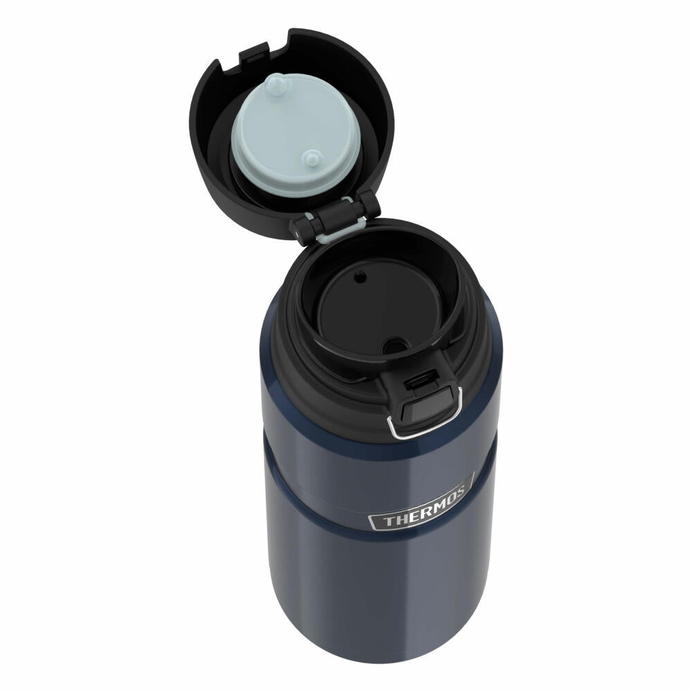 Thermos insulated bottle Stainless King, drinking bottle, stainless steel, Midnight Blue Polished, 700 ml, 4010256070