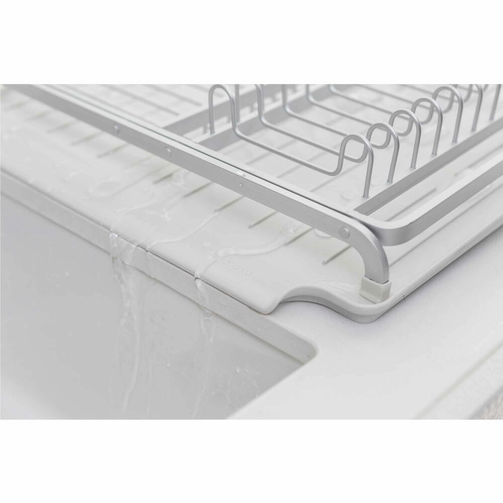 Brabantia Abtropfgestell, Abtropfständer, Abtropfkorb, Geschirrablage, Kunststoff, Light Grey, 117428
