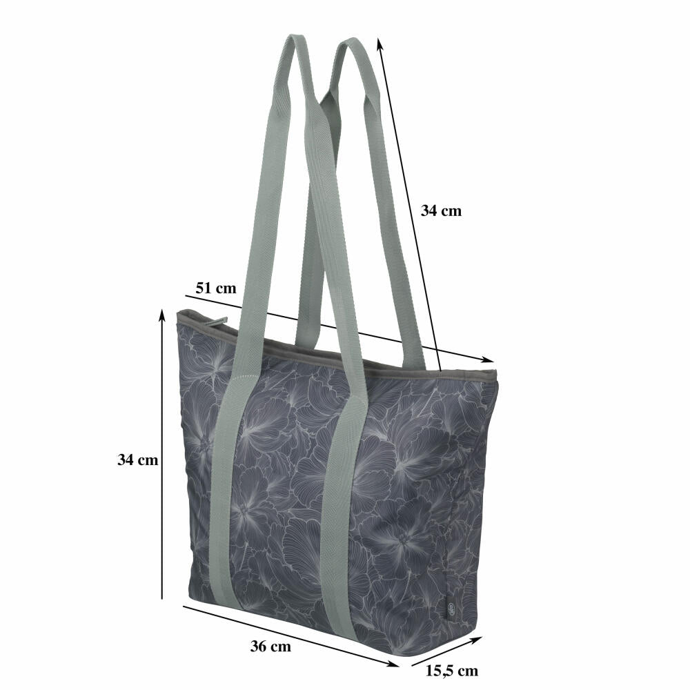 alfi Kühltasche ISO SHOPPER, Isotasche, Einkaufstasche, Thermo Shopper, Polyester, Floral, 17 L, 0007441170