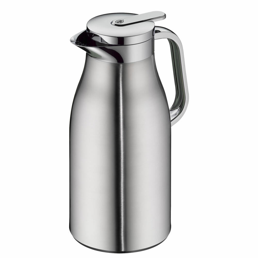 Alfi Isolierkanne Skyline, Thermokanne, Edelstahl, Stainless Steel Matt, 1.5 L, 1322205150