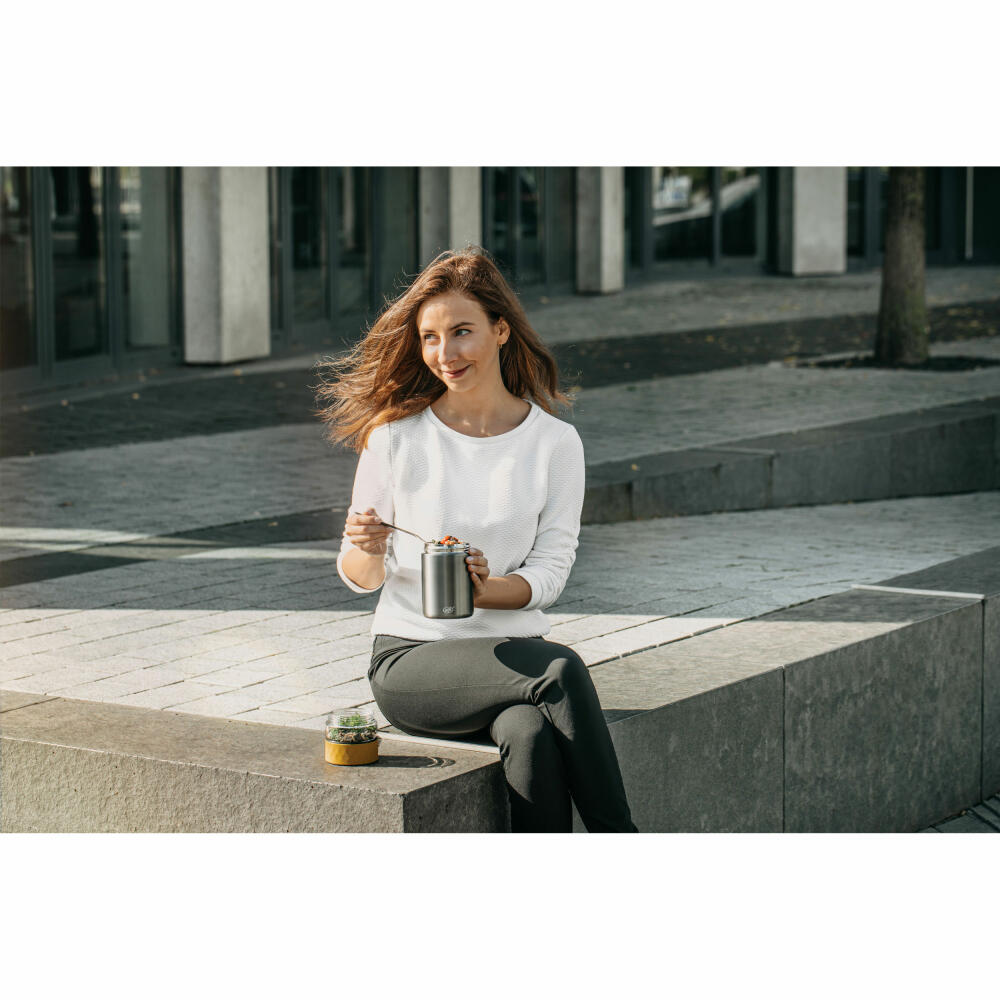 Alfi Isolierspeisegefäß Endless Food Mug, Lunchpot, Edelstahl, Spicy Mustard Matt, 0.5 L, 5667295050