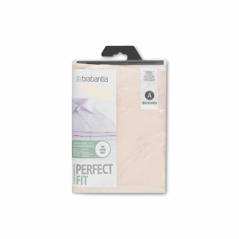 Brabantia Cotton Cover with 2mm Foam, Ironing Board Cover, Neutral, 110 x 30 cm, 194825
