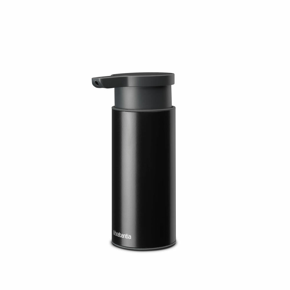 Brabantia Seifenspender Profile, Dispenser, Pumpspender, Stahl, Matt Black, 128448
