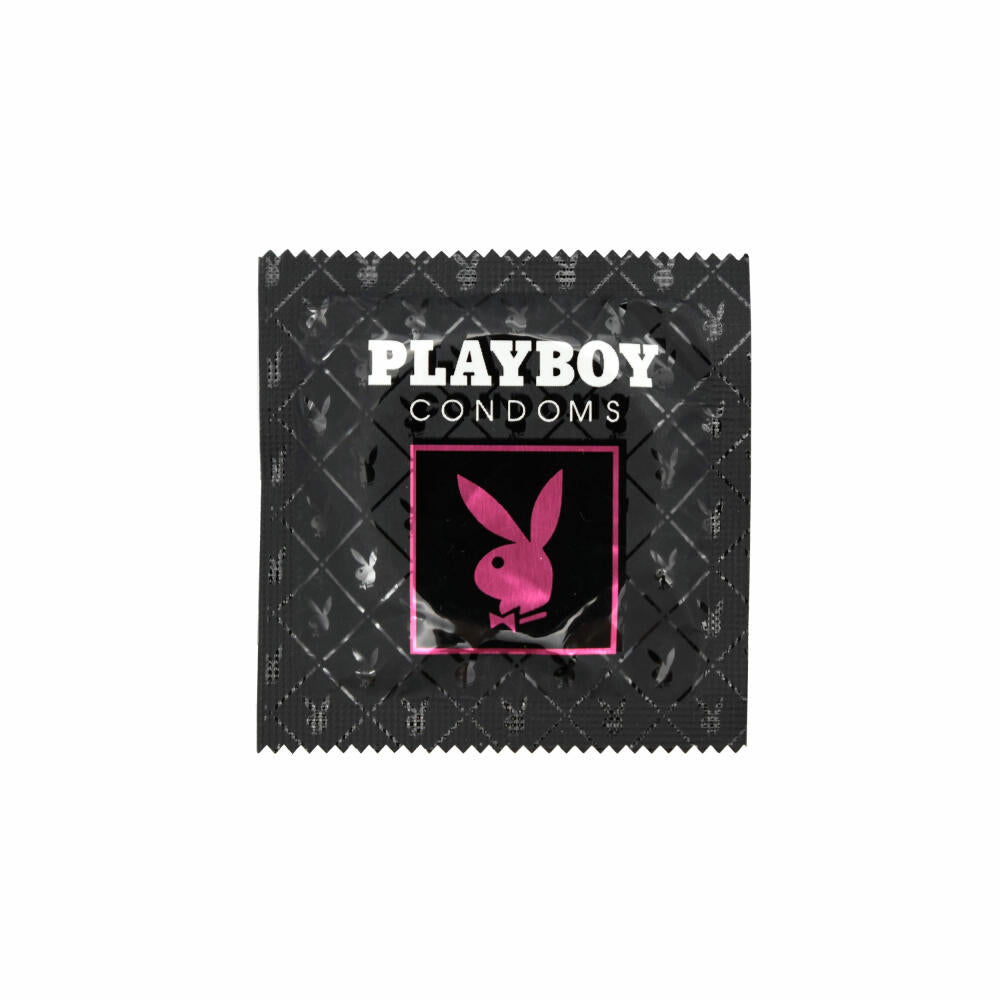 Playboy Condoms Kondome Feuerwerk, Verhütungsmittel, Ultimative Stimulation, mit Gleitgel gratis, 54 mm, 5 x 10 Stück