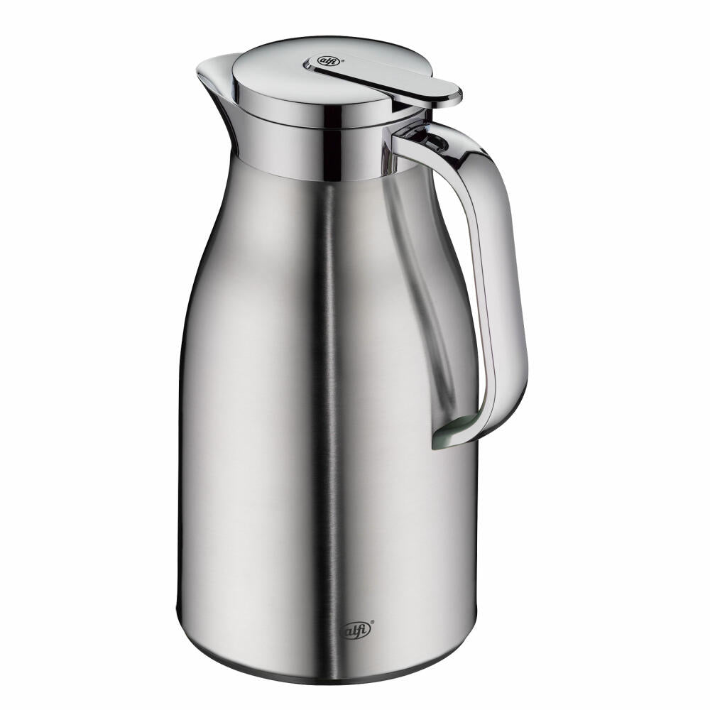 Alfi Isolierkanne Skyline, Thermokanne, Edelstahl, Stainless Steel Matt, 1 L, 1322205100