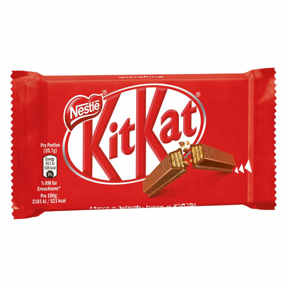Nestlé KitKat Schokoriegel, Milchschokolade, Schoko Riegel, Milch Schokolade, 24 x 41.5g