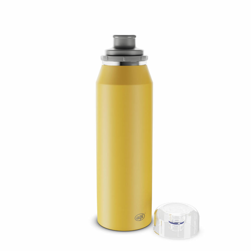 Alfi Trinkflasche Endless Iso Bottle, Isolierflasche, Edelstahl, Spicy Mustard Matt, 0.5 L, 5669295050