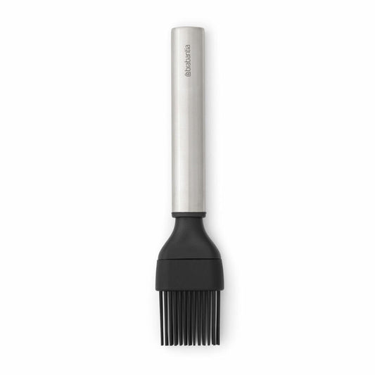 Brabantia Backpinsel Silikon Profile, Kochutensil, Küchenhelfer, Pinsel, Silicone / Stahl, Matt Steel, 19 cm, 137440