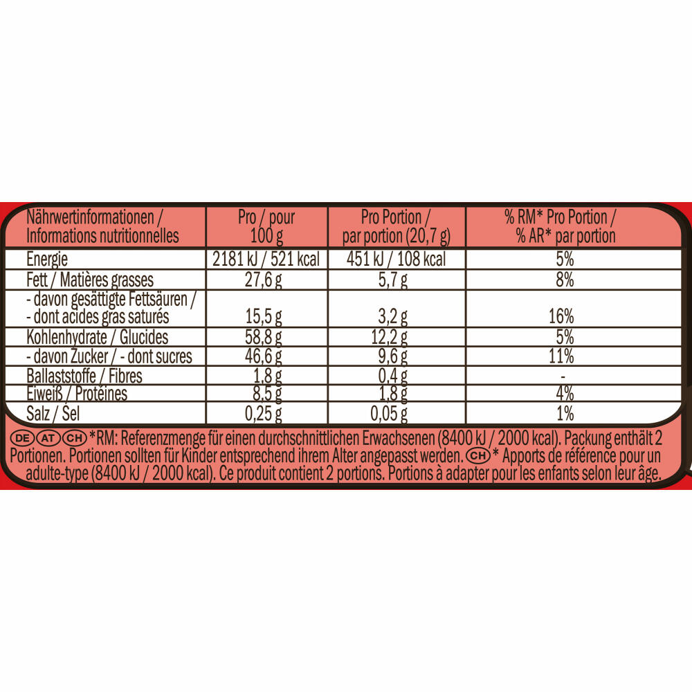Nestlé KitKat Schokoriegel, Milchschokolade, Schoko Riegel, Milch Schokolade, 24 x 41.5g