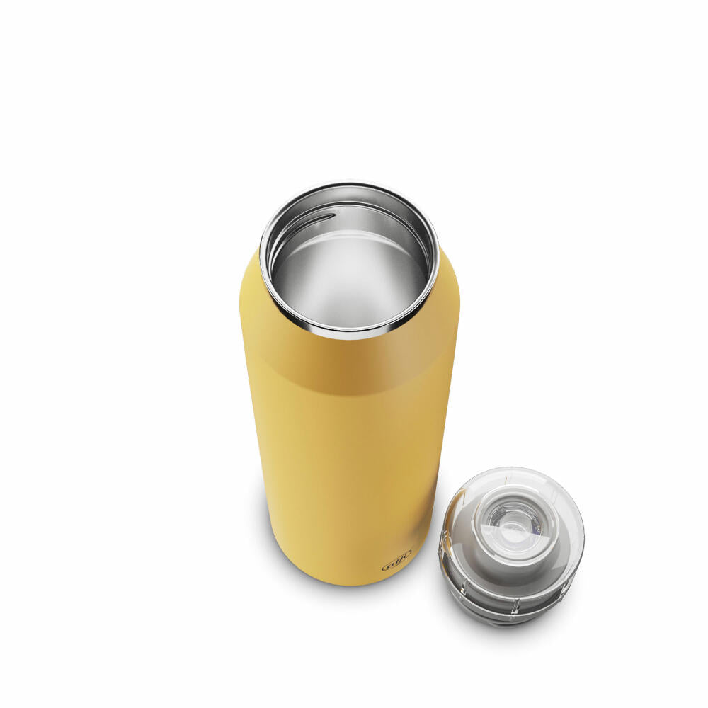 Alfi Trinkflasche Endless Iso Bottle, Isolierflasche, Edelstahl, Spicy Mustard Matt, 0.5 L, 5669295050