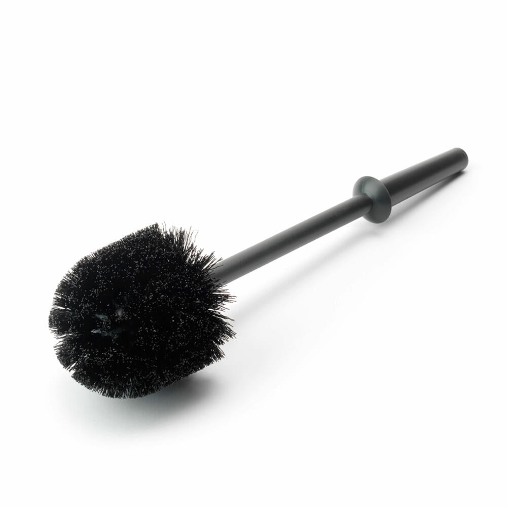 Brabantia Toilettenbürste, Klobürste, Bürste für WC Garnitur aus Metall, Schwarz, 201240