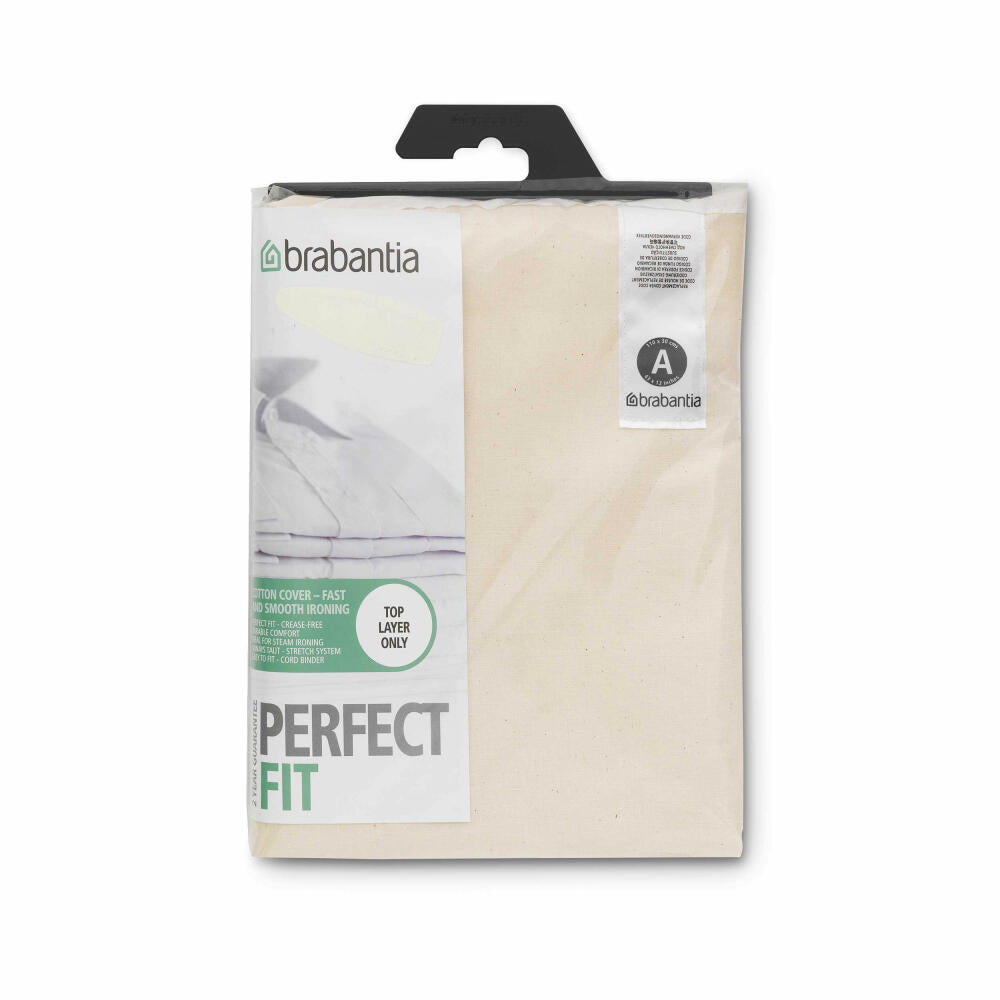 Brabantia Cotton Cover with 2mm Foam, Ironing Board Cover, Neutral, 110 x 30 cm, 194825