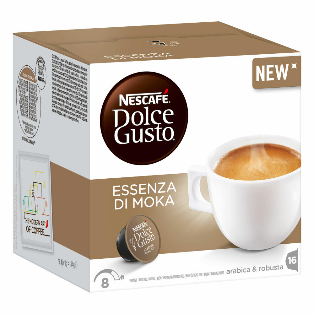 Nescafé Dolce Gusto Essenza di Moka, Kaffee, Cafe, Kaffeekapsel, 32 Kapsel