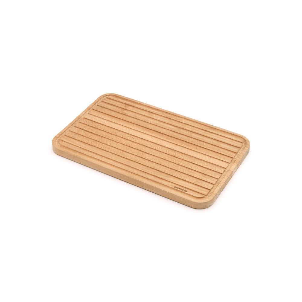 Brabantia Profile Schneidebrett für Brot, Schneideunterlage, Holz, Wood, 40 x 25 cm, 260728