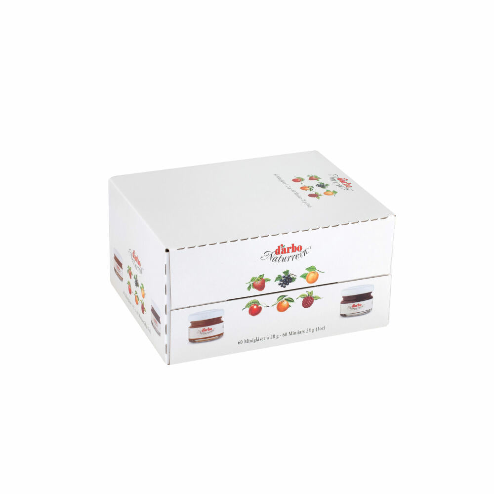 Darbo Bitterorangen Marmelade im Miniglas, Brotaufstrich, Brot Aufstrich, Konfitüre, für Gastro, Hotel, Büro, Kantine, 60 Stück á 28 g